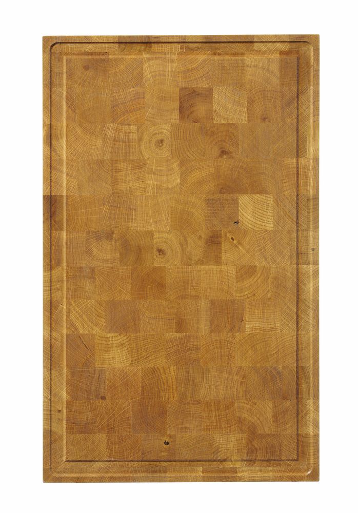 Servierbrett aus Eichenholz Hirnholz  325x265x(H)30mm