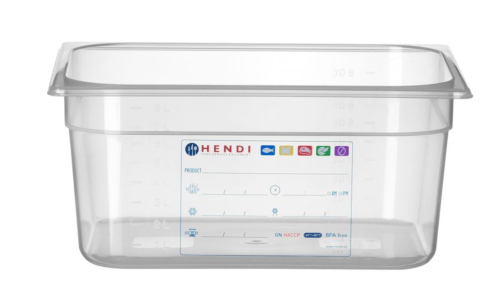 Gastronorm-Behälter 1/2 GN 1/2 95L Transparent 325x265x(H)150mm-ING12221