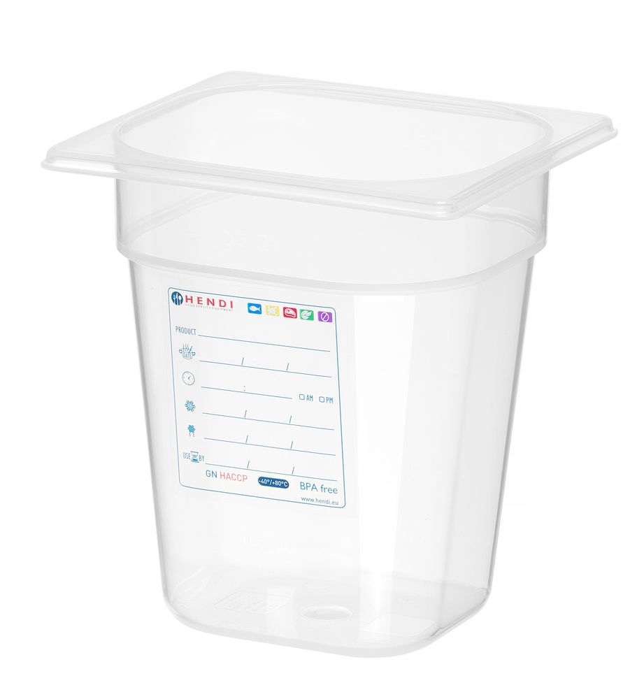 Gastronorm-Behälter 1/6 GN 1/6 34L Transparent 176x162x(H)200mm-ING12211