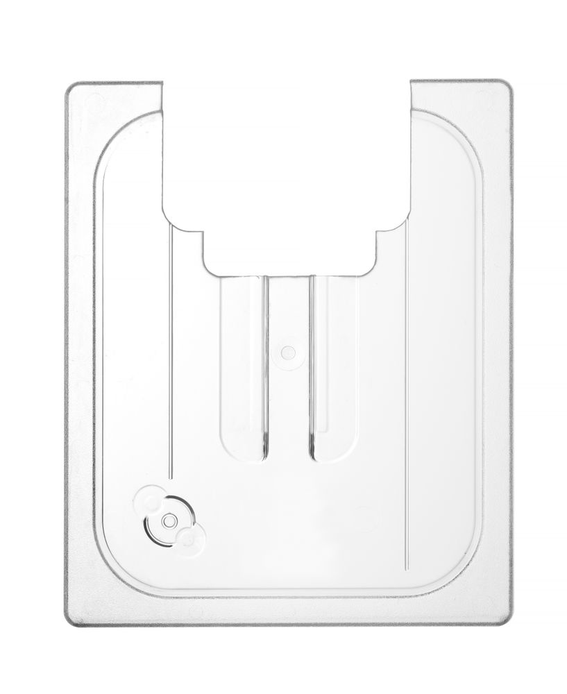 Gastronorm-Deckel mit Sous-Vide-Stick-Aussparung GN 1/2 Transparent 265x325mm-ING12324