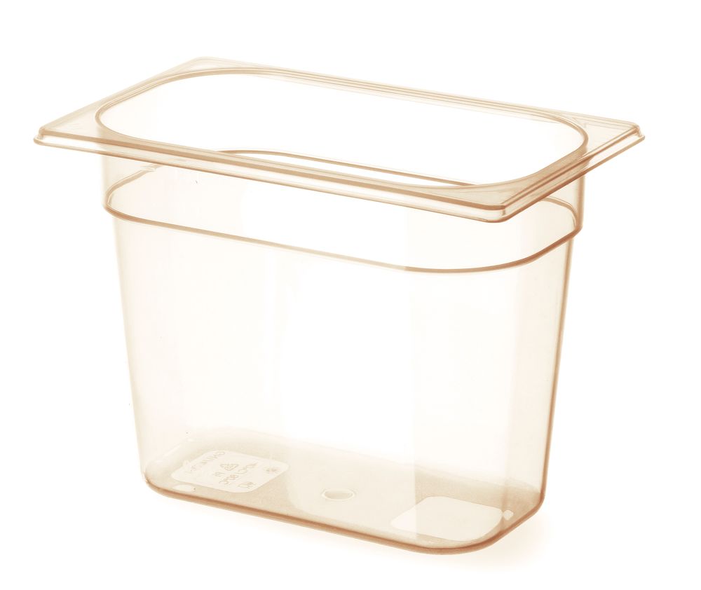 Gastronorm-Behälter 1/4 hochtemperatubeständig GN 1/4 38L Transparent 265x162x(H)150mm-ING12368