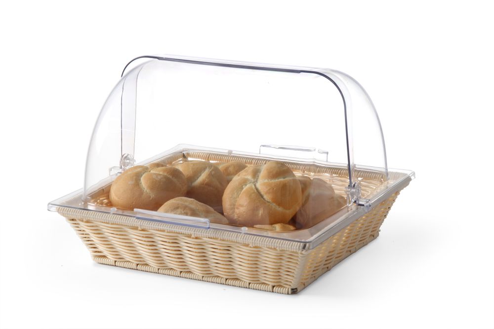 Brotkorb mit Rolltop-Deckel  Korb und Deckel GN 2/3 365x335x(H)245mm