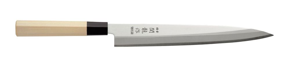Japanisches Messer Sashimi Holz hell (L)375mm-ING12446