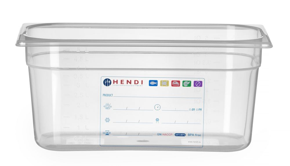 Gastronorm-Behälter 1/3 GN 1/3 57L Transparent 325x176x(H)150mm-ING12228