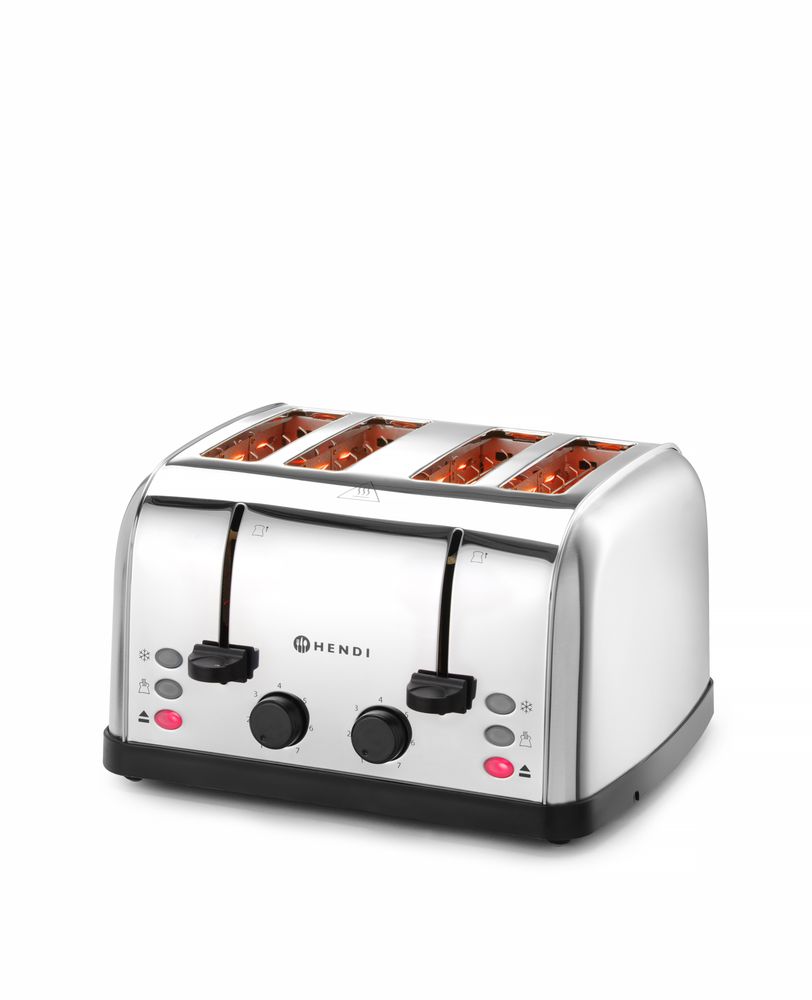 Toaster 4-fach    240V/1500W  295x335x(H)180mm-ING11447