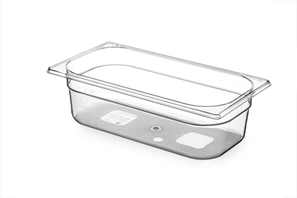 Gastronorm-Behälter 1/3 GN 1/3 4L Transparent 325x176x(H)100mm-ING12164