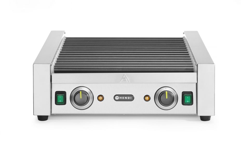 Rollengrill - 2 Zonen    14 Rollen  230V/1480W  520x650x(H)176mm-ING11579