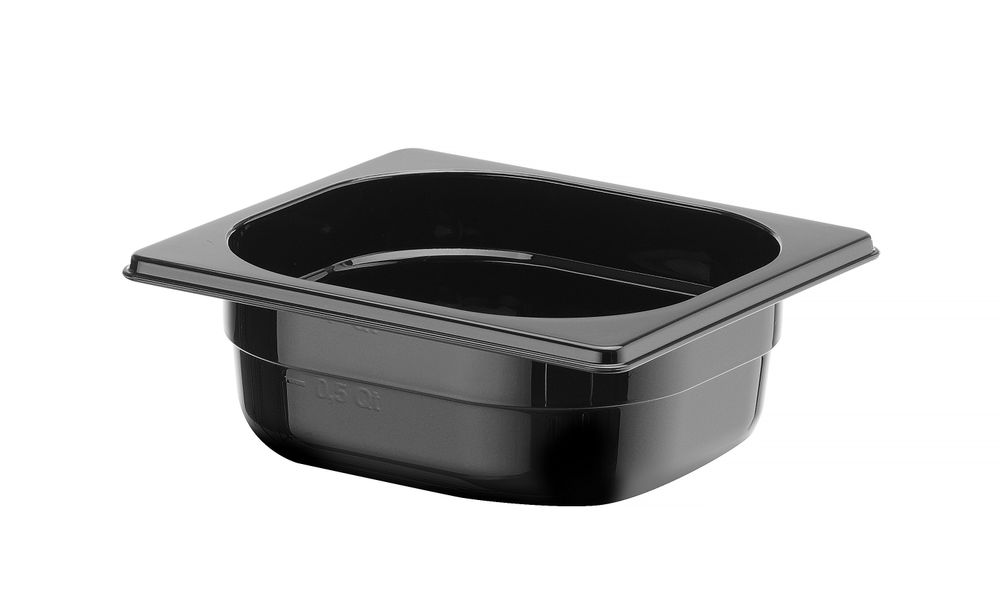 Gastronorm-Behälter 1/6 Profi Line GN 1/6 1L Schwarz 176x162x(H)65mm-ING12160