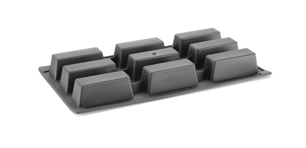 Silikonform Mini-Kuchen 80x30x(H)33mm GN 1/3 80x30x(H)33mm-ING12995