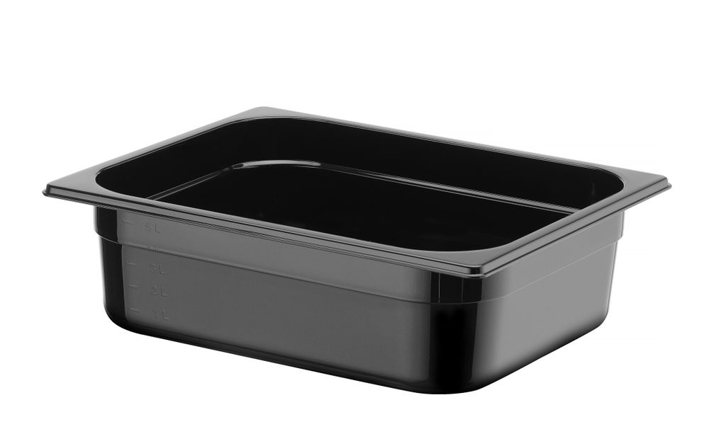 Gastronorm-Behälter 1/2 Profi Line GN 1/2 65L Schwarz 325x265x(H)100mm-ING12254