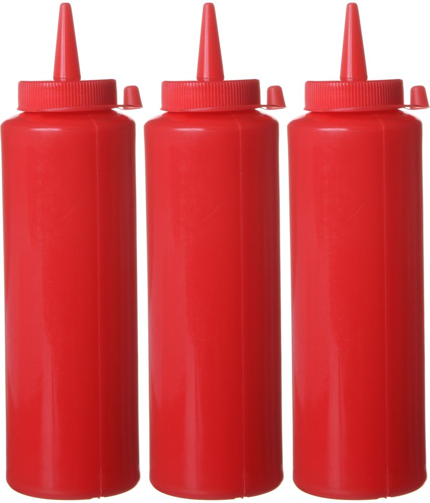Spenderflaschen 3er Set 02L Rot 3 Stk. ø50x(H)185mm-ING12813
