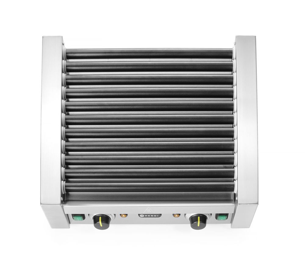 Rollengrill - 2 Zonen    11 Rollen  230V/1180W  530x525x(H)180mm-ING11578