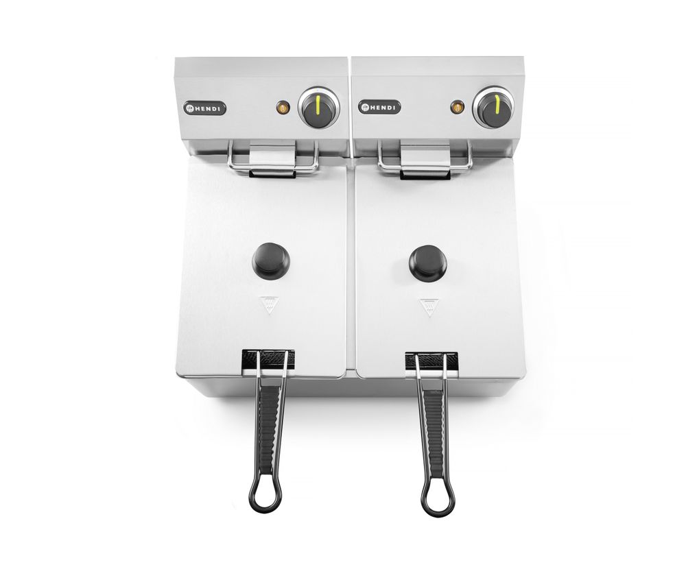 Friteuse Kitchen Line - 2x4L    Kitchen Line  8L  230V/6000W  470x380x(H)315mm-ING11281