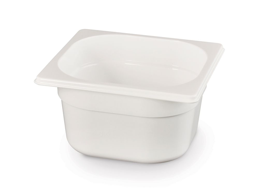 Gastronorm-Behälter 1/6 GN 1/6 16L Weiß 176x162x(H)100mm-ING12375