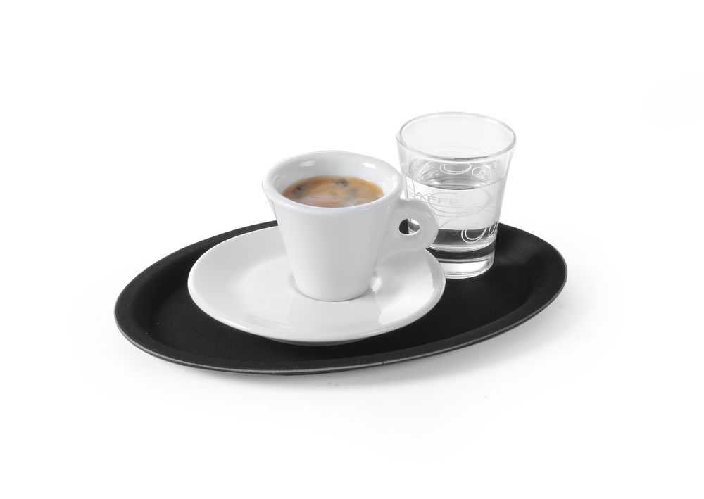 Serviertablett rutschfest oval  160x230mm