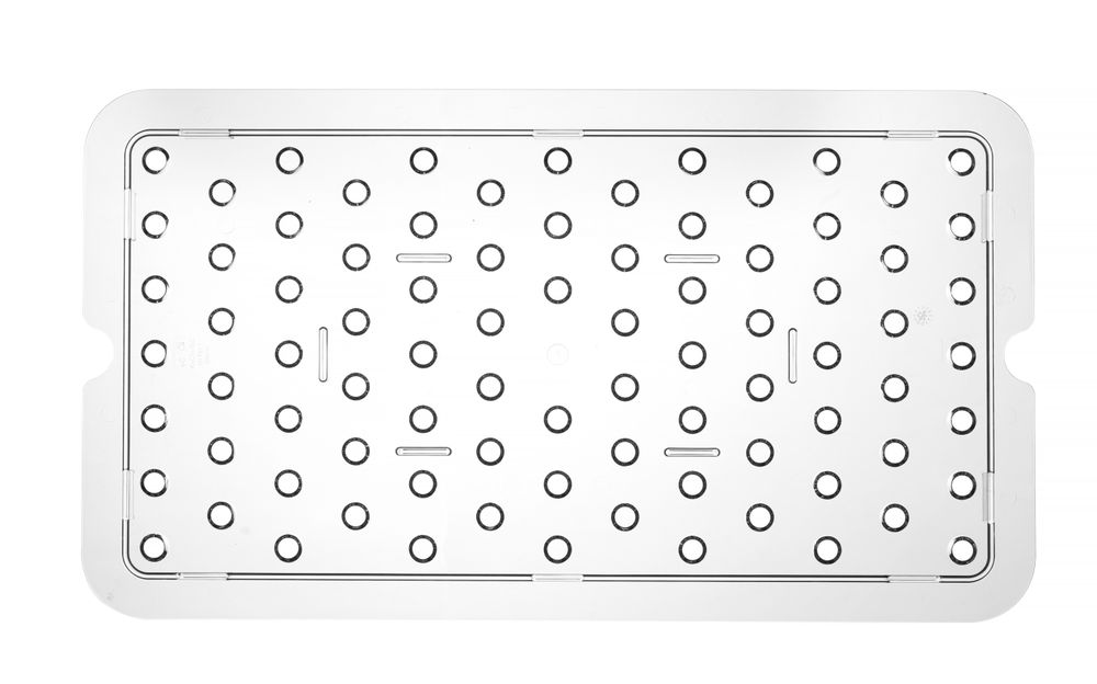 Perforiertes Abtropfgitter für Gastronorm-Behälter aus Polycarbonat Profi Line GN 1/1 Transparent 46-ING12266 Perforiertes Abtropfgitter für Gastronorm-Behälter aus Polycarbonat Profi Line GN 1/1 Transparent 46-ING12266