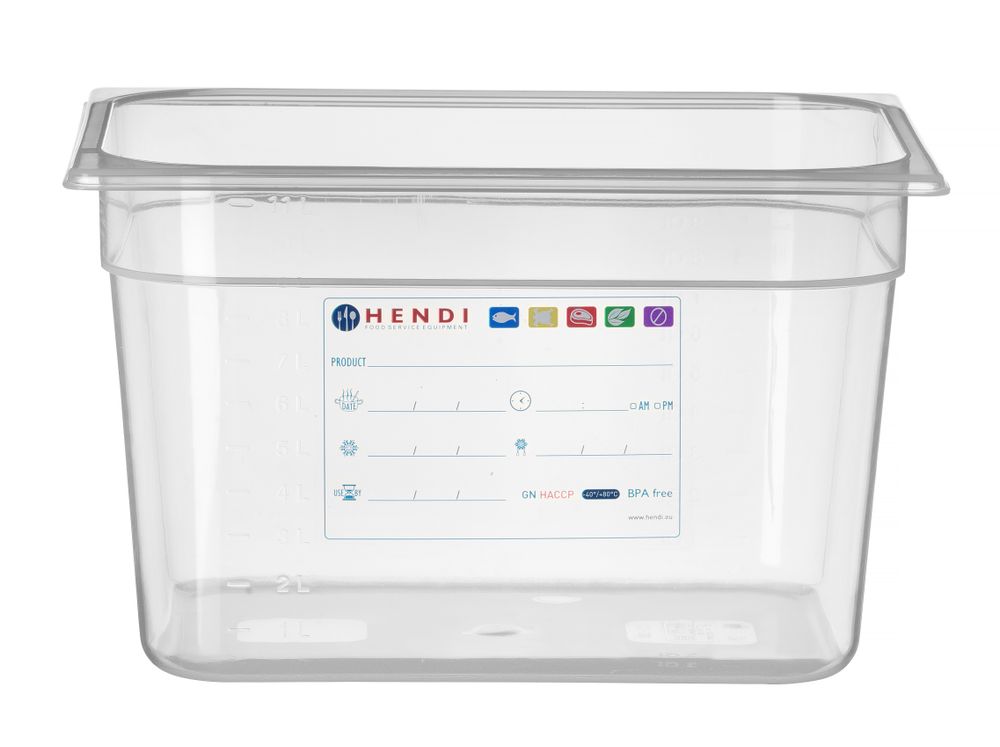 Gastronorm-Behälter 1/2 GN 1/2 125L Transparent 325x265x(H)200mm-ING12220
