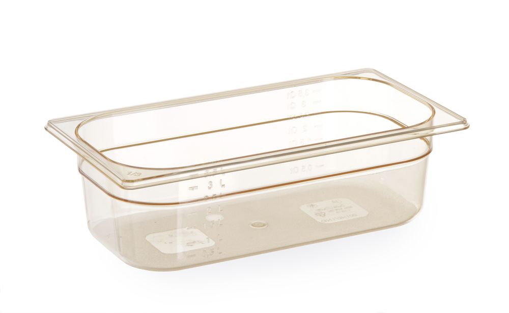Gastronorm-Behälter 1/3 hochtemperaturbeständig GN 1/3 25L Transparent 325x176x(H)65mm-ING12373