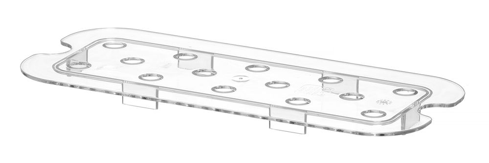 Perforiertes Abtropfgitter für Gastronorm-Behälter aus Polycarbonat Profi Line GN 1/3 Transparent 26-ING12268