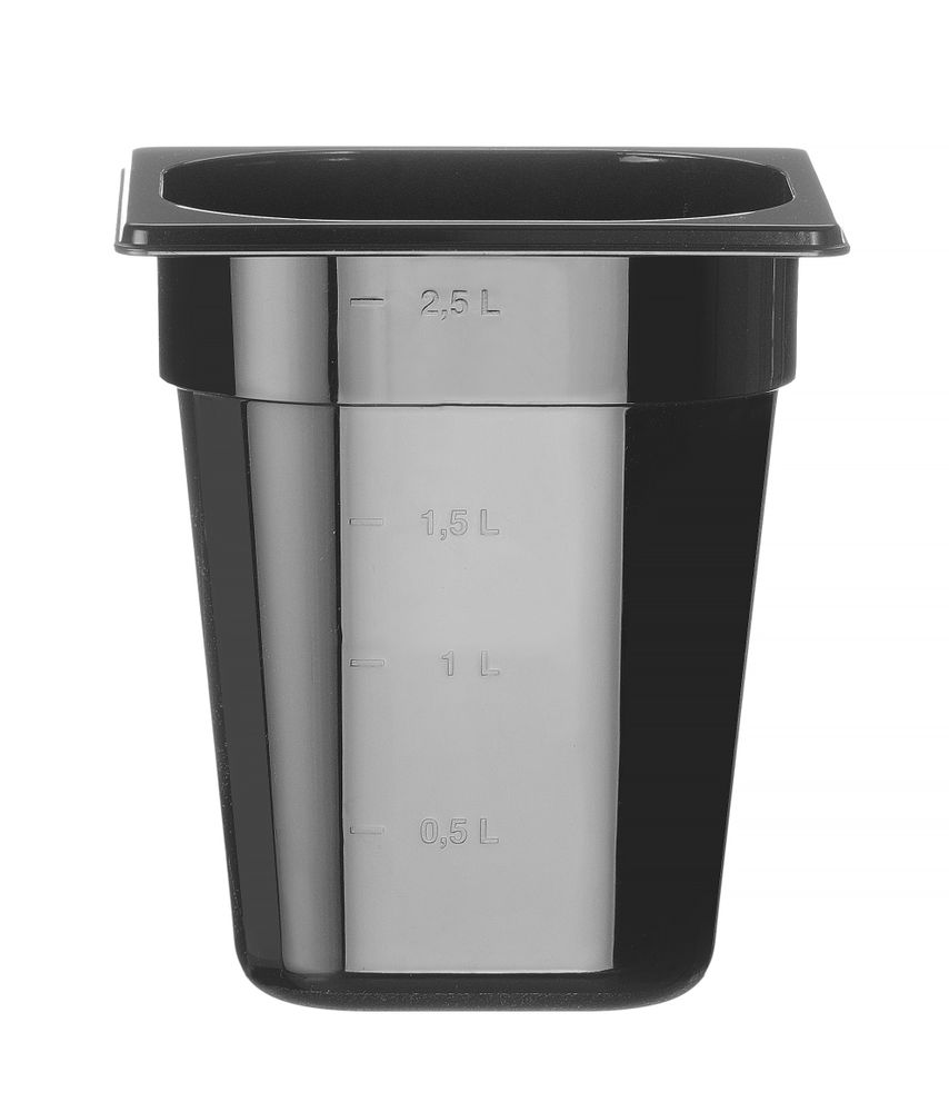 Gastronorm-Behälter 1/6 Profi Line GN 1/6 34L Schwarz 176x162x(H)200mm-ING12157