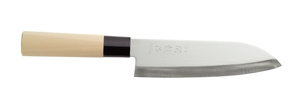 Japanisches Messer Santoku Holz hell (L)290mm-ING12444