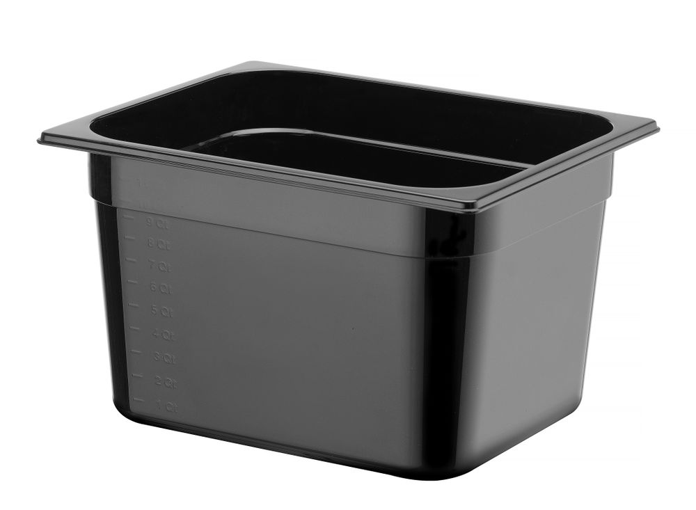 Gastronorm-Behälter 1/2 Profi Line 125L Schwarz 325x265x(H)200mm-ING12252