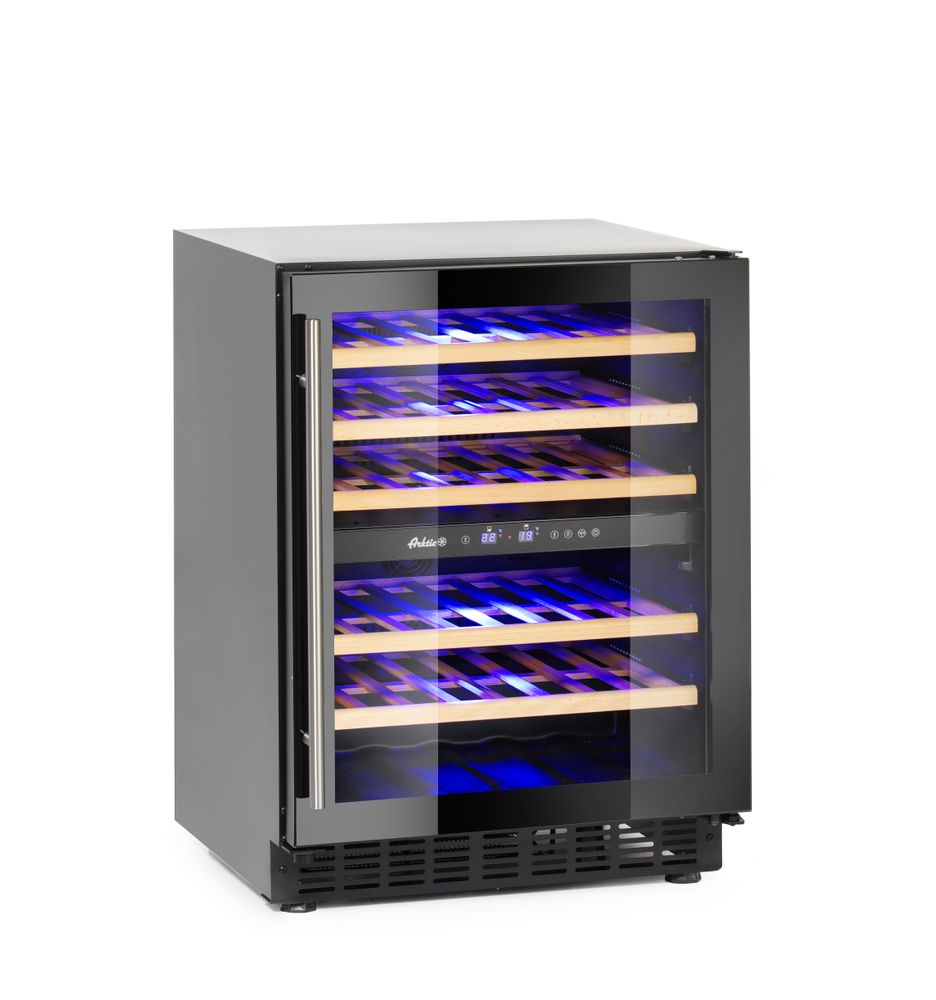 Weinkühlschrank 2 Zonen 46 Flaschen Arktic 133L 220-240V/90W 595x646x(H)830mm-ING11159