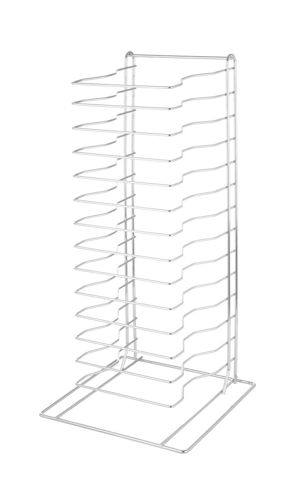 Pizzaständer mit 14 Fächern    300x305x(H)680mm-ING11398