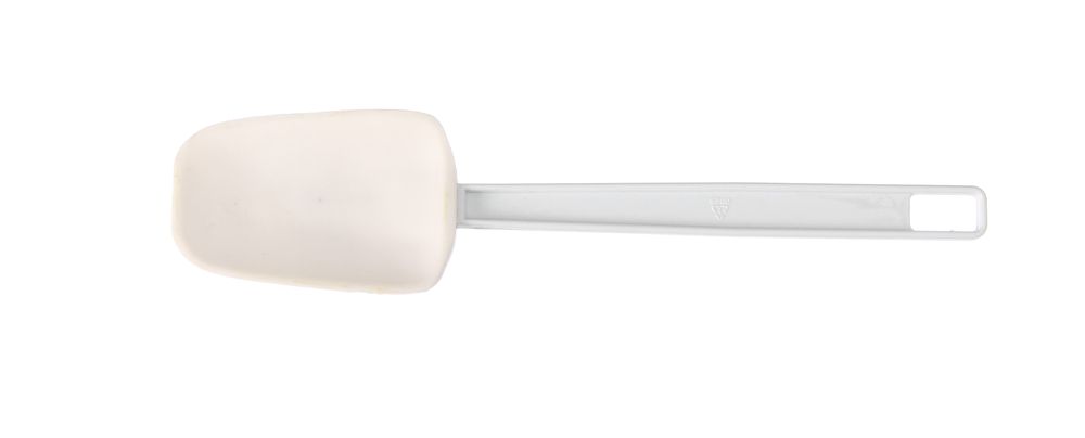 Teigschaber löffelförmig Weiß 57x254mm-ING12641