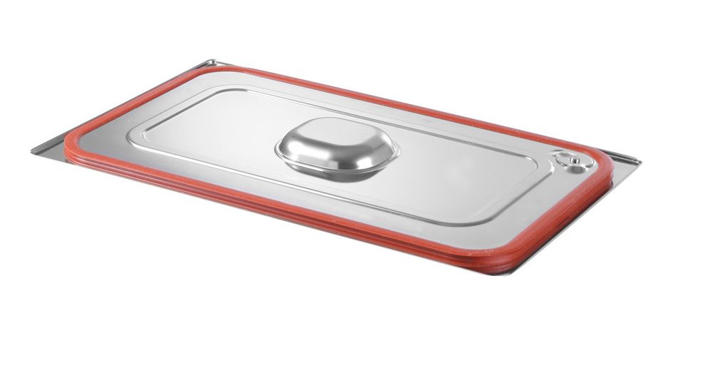 Gastronorm-Deckel mit Silikonrand Profi Line GN 1/6 176x162mm-ING12005