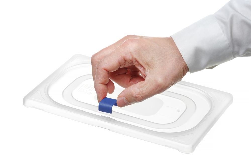 Farbcodierungsclips für HACCP-Aufbewahrungsbehälter Blau 12 Stk-ING12397
