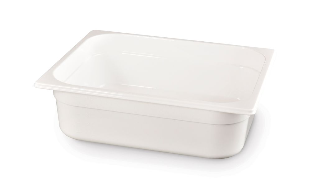 Gastronorm-Behälter 1/2 GN 1/2 65L Weiß 325x265x(H)100mm-ING12392