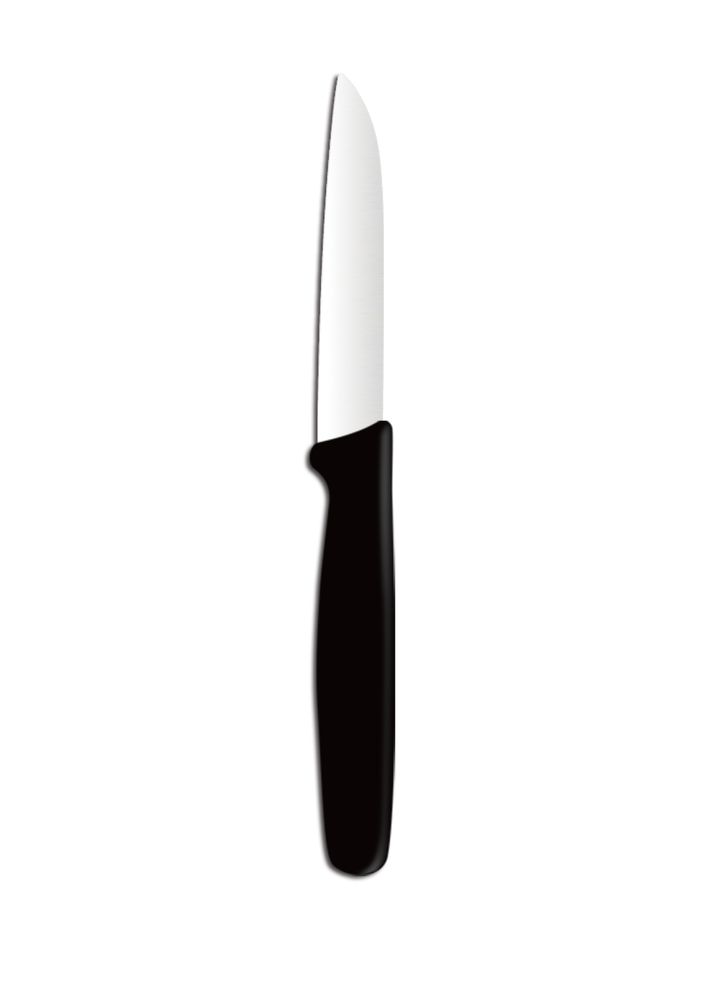Gemüsemesser Schwarz (L)180mm-ING13004