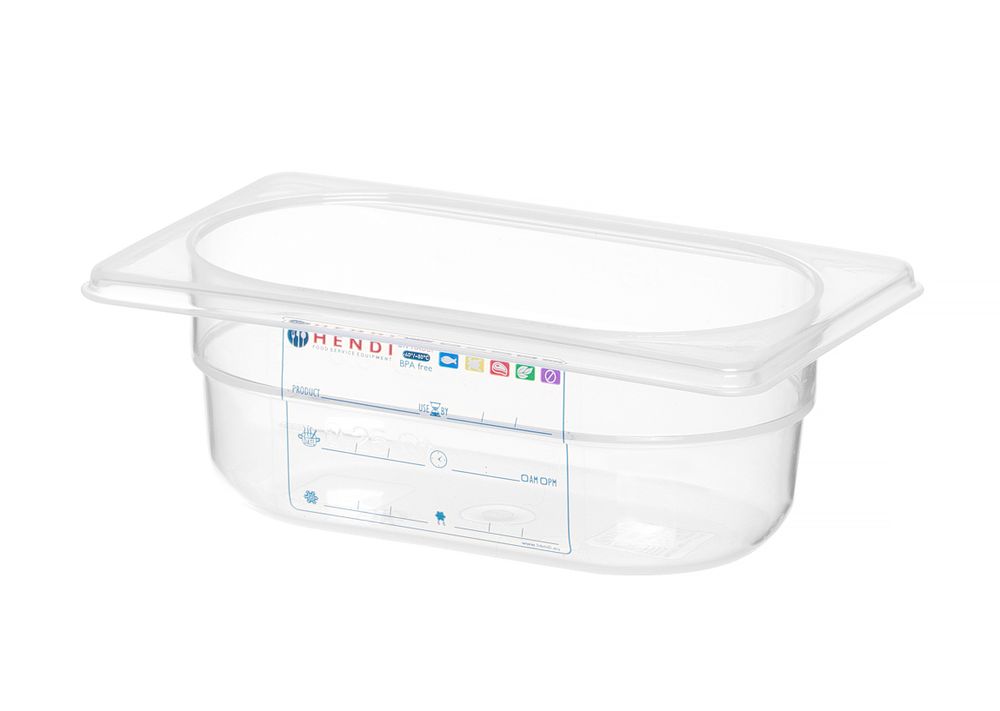 Gastronorm-Behälter 1/9 GN 1/9 06L Transparent 176x108x(H)65mm-ING12216