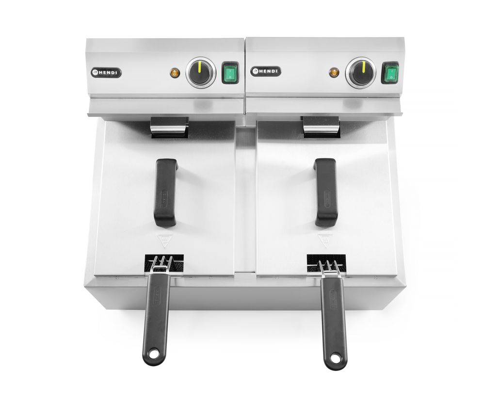 Profi Line Fritteuse  2 × 8 l    Profi Line  16L  230V/7000W  605x460x(H)369mm-ING11591