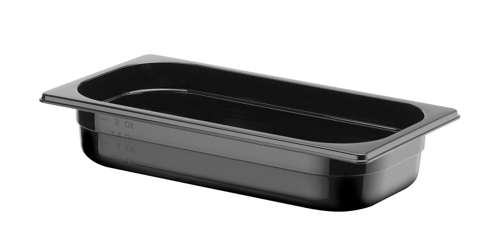 Gastronorm-Behälter 1/3 Profi Line GN 1/3 25L Schwarz 325x176x(H)65mm-ING12248