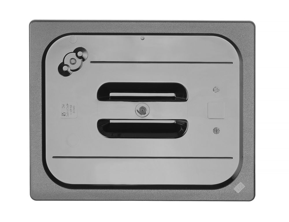Gastronorm-Deckel GN 1/2 Schwarz 325x265mm-ING12153