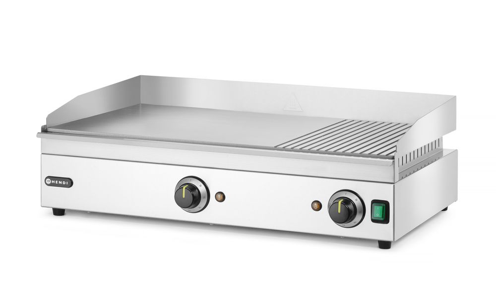 Grillplatte 1/3 gerillt    Kitchen Line  220-240V/3500W  697x474x(H)241mm-ING11444