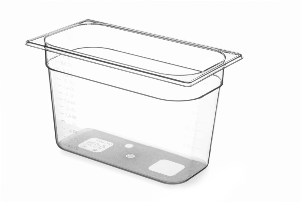 Gastronorm-Behälter 1/3 GN 1/3 78L Transparent 325x176x(H)200mm-ING12163